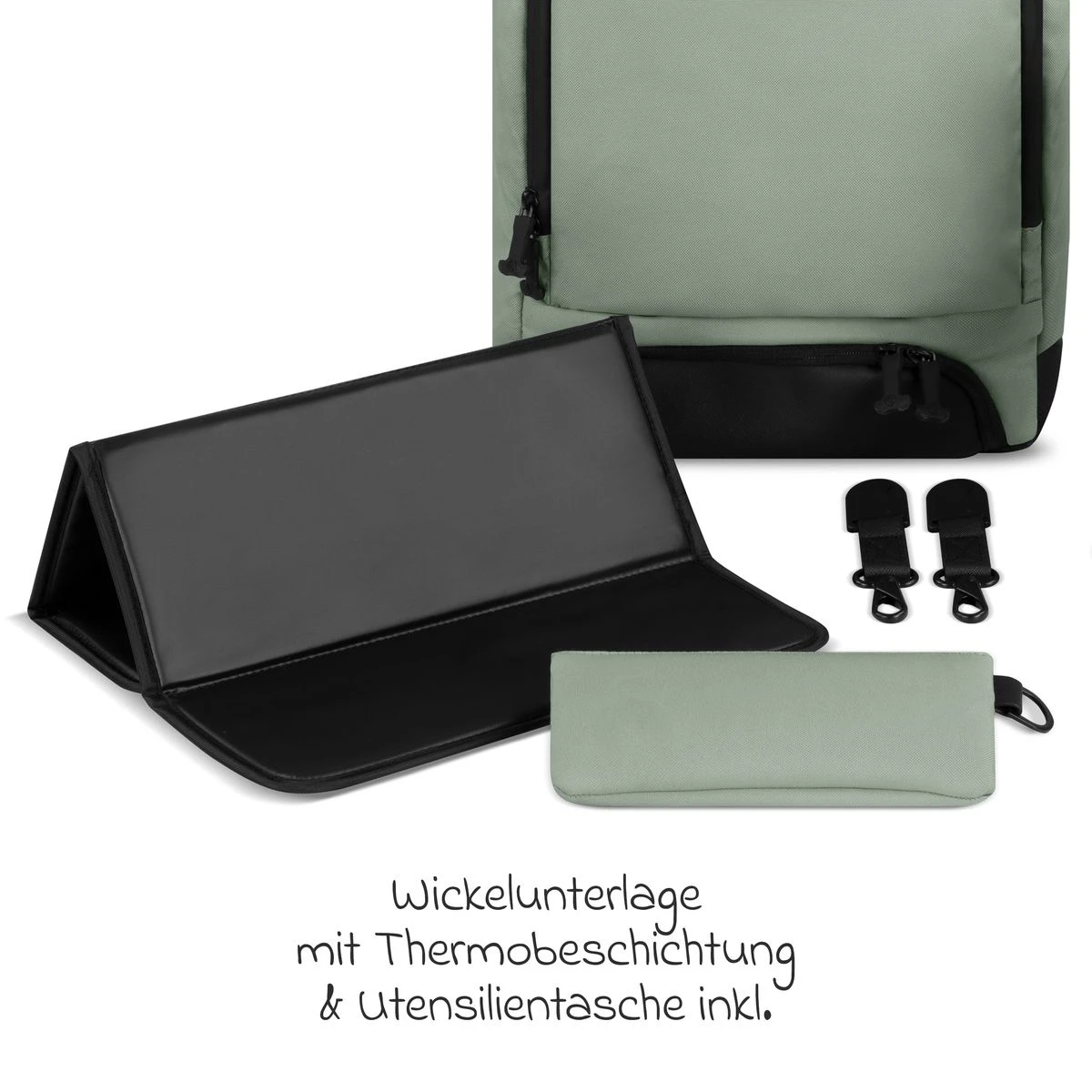 Wickelrucksack Active mit großem Frontfach inkl. Wickelunterlage & Zubehör - Pine ABC Design Wickelrucksack Active Mit Großem Frontfach Inkl. Wickelunterlage & Zubehör - Pine -Baby Artikel abc design wickelrucksack active mit grossem frontfach inkl wickelunterlage zubehor pine 12005132302 d4