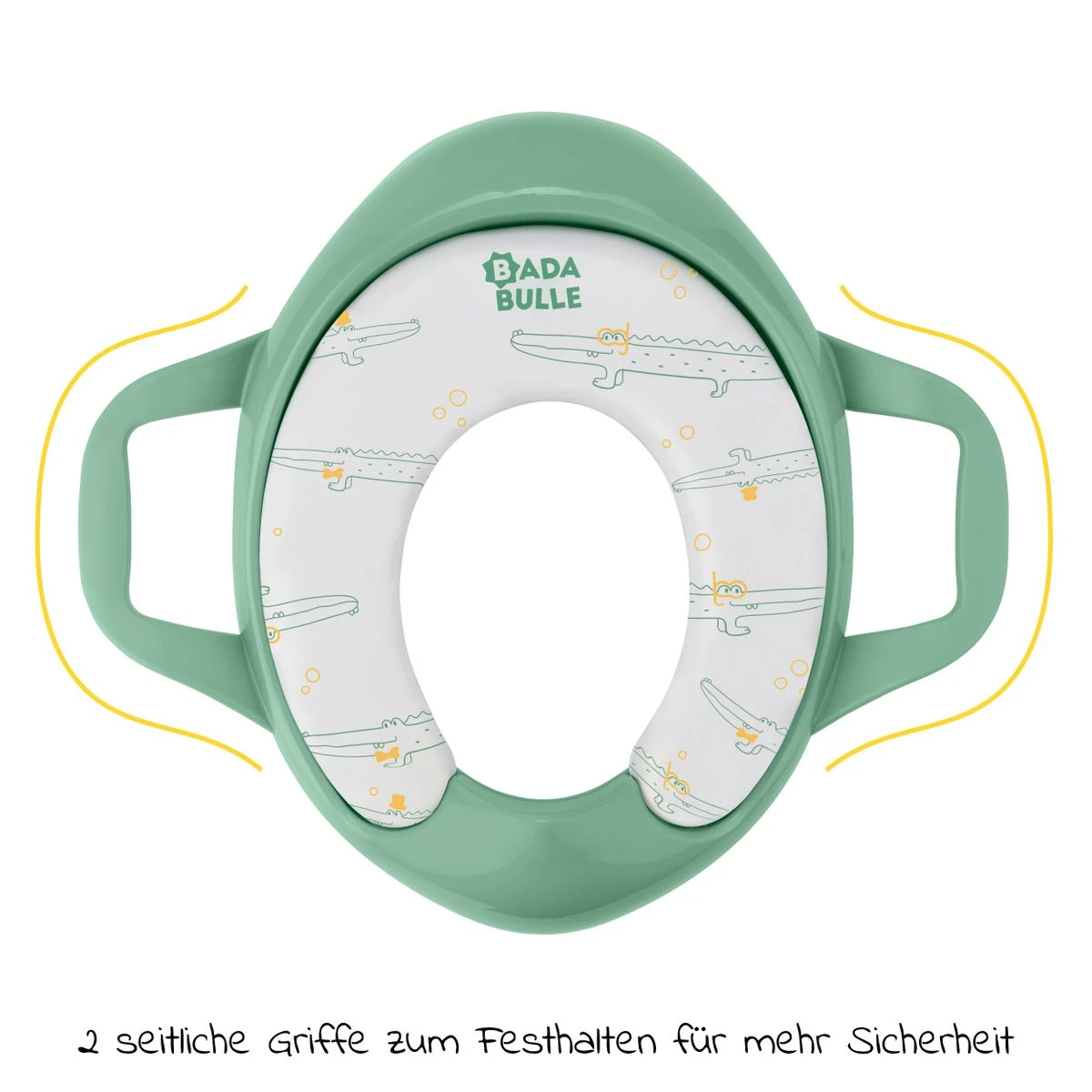 Toilettensitz Soft mit Griffen - Grün Badabulle Toilettensitz Soft Mit Griffen - Grün -Baby Artikel badabulle toilettensitz soft mit griffen grun b027008 d2
