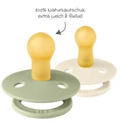 BIBS 3-tlg Geschenk-Set 2 Latex-Schnuller Colour 6-18 M + Schnullerband - Moomin Friends - Ivory / Sage -Baby Artikel bibs 3 tlg geschenk set 2 latex schnuller colour 6 18 m schnullerband moomin friends ivory sage 7500142 d4
