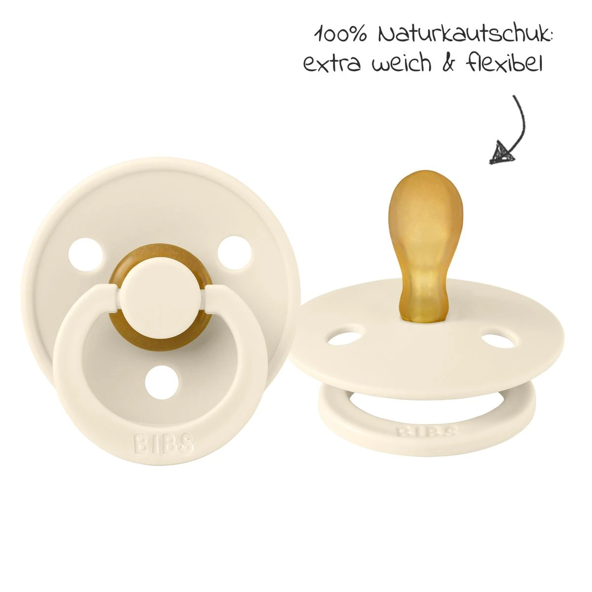 Schnuller 2er Pack Colour Symmetrischer Sauger aus Naturkautschuk 0-6 M - Ivory / Blush BIBS Schnuller 2er Pack Colour Symmetrischer Sauger Aus Naturkautschuk 0-6 M - Ivory / Blush -Baby Artikel bibs schnuller 2er pack colour symmetrischer sauger aus naturkautschuk 0 6 m ivory blush 2121417 d3