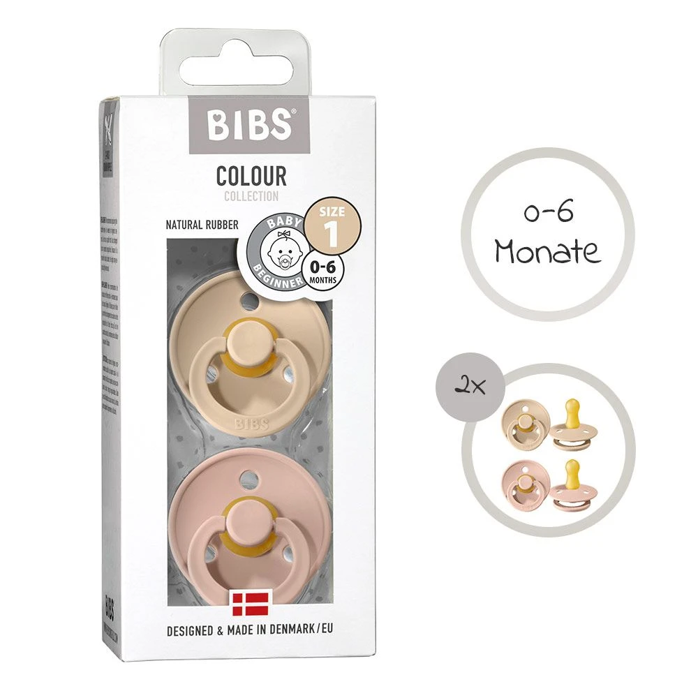 Schnuller - Colour 2er Pack - Blush / Vanilla - Gr. 0-6 M BIBS Schnuller - Colour 2er Pack - Blush / Vanilla - Gr. 0-6 M -Baby Artikel bibs schnuller colour 2er pack blush vanilla gr 0 6 m 110213 d5