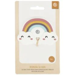 Beißring Aus Silikon - Regenbogen & Wolken -Baby Artikel bieco beissring aus silikon regenbogen wolken 24059021 d4