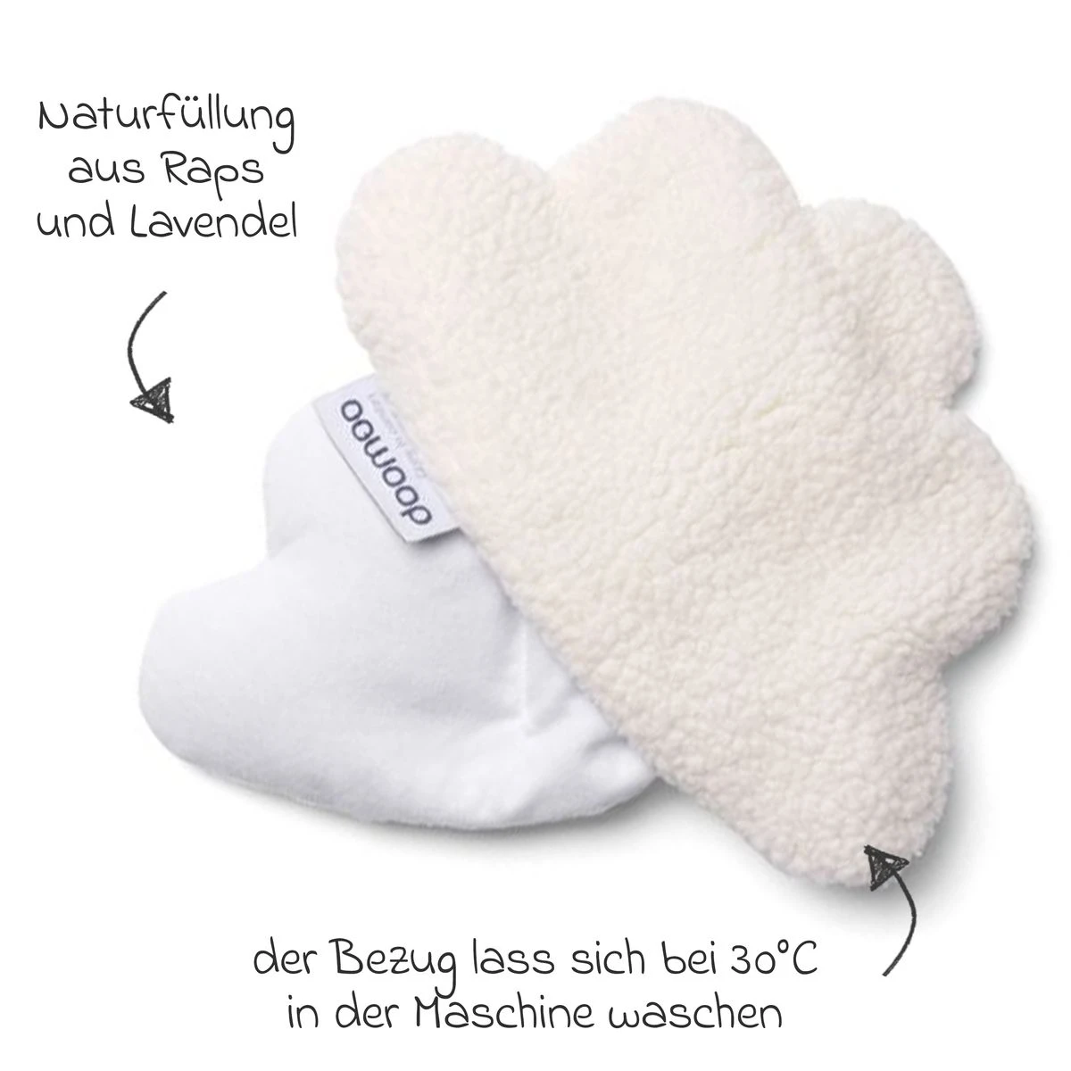 Wärmekissen Snoogy - mit Rapssamenfüllung & Lavendelduft - Cloud White Doomoo Wärmekissen Snoogy - Mit Rapssamenfüllung & Lavendelduft - Cloud White -Baby Artikel doomoo warmekissen snoogy mit rapssamenfullung lavendelduft cloud white sy31 d1