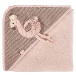 Fehn Kapuzenbadetuch 80 X 80 Cm - Flamingo