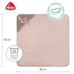 Fehn Kapuzenbadetuch 80 X 80 Cm - Flamingo -Baby Artikel fehn kapuzenbadetuch 80 x 80 cm flamingo 042481 d4