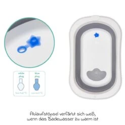 Fillikid Faltbadewanne Orka Mit Ausklappbaren Standbeinen, Stöpsel & Antirutschbeschichtung - Grau Weiß -Baby Artikel fillikid faltbadewanne orka mit ausklappbaren standbeinen stopsel antirutschbeschichtung grau weiss bbt043 07 d3