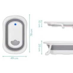 Fillikid Faltbadewanne Orka Mit Ausklappbaren Standbeinen, Stöpsel & Antirutschbeschichtung - Grau Weiß -Baby Artikel fillikid faltbadewanne orka mit ausklappbaren standbeinen stopsel antirutschbeschichtung grau weiss bbt043 07 d6