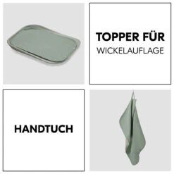 HAUCK Auflage / Topper Für Wickelauflagen Wie Change N Clean - Sage -Baby Artikel hauck auflage topper fur wickelauflagen wie change n clean sage 711323 d3