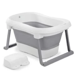 HAUCK Badewanne Wash N Fold L - White / Stone - Gr. L