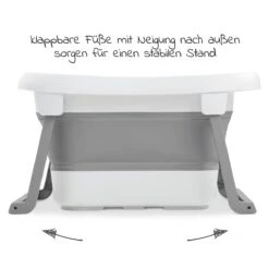 HAUCK Badewanne Wash N Fold L - White / Stone - Gr. L -Baby Artikel hauck badewanne wash n fold l white stone gr l 727041 d5