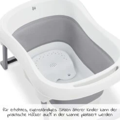 HAUCK Badewanne Wash N Fold L - White / Stone - Gr. L -Baby Artikel hauck badewanne wash n fold l white stone gr l 727041 d9