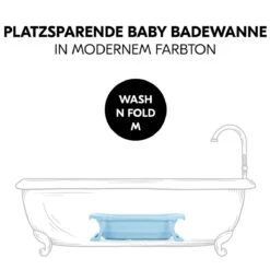 HAUCK Badewanne Wash N Fold M - Light Blue -Baby Artikel hauck badewanne wash n fold m light blue 727027 d1