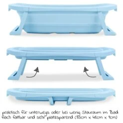 HAUCK Badewanne Wash N Fold M - Light Blue -Baby Artikel hauck badewanne wash n fold m light blue 727027 d2