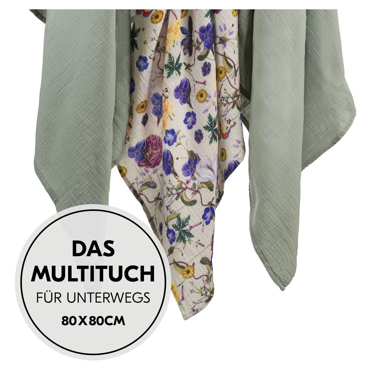 Mullwindeln / Mulltücher / Spucktücher Cuddle N Clean - 3er Set 80 x 80 cm - Sage / Beige / Floral HAUCK Mullwindeln / Mulltücher / Spucktücher Cuddle N Clean - 3er Set 80 X 80 Cm - Sage / Beige / Floral -Baby Artikel hauck mullwindeln mulltucher spucktucher cuddle n clean 3er set 80 x 80 cm sage beige floral 71124 d7