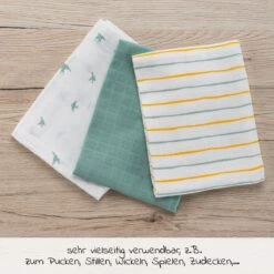 Mullwindeln / Mulltücher / Spucktücher OEKO-TEX® 5er Pack 70 X 70 Cm - Gelb Grün 4 Mullwindeln / Mulltücher / Spucktücher OEKO-TEX® 5er Pack 70 X 70 Cm - Gelb Grün -Baby Artikel laloona mullwindeln mulltucher spucktucher oeko tex 5er pack 70 x 70 cm gelb grun 51119 90831 d2