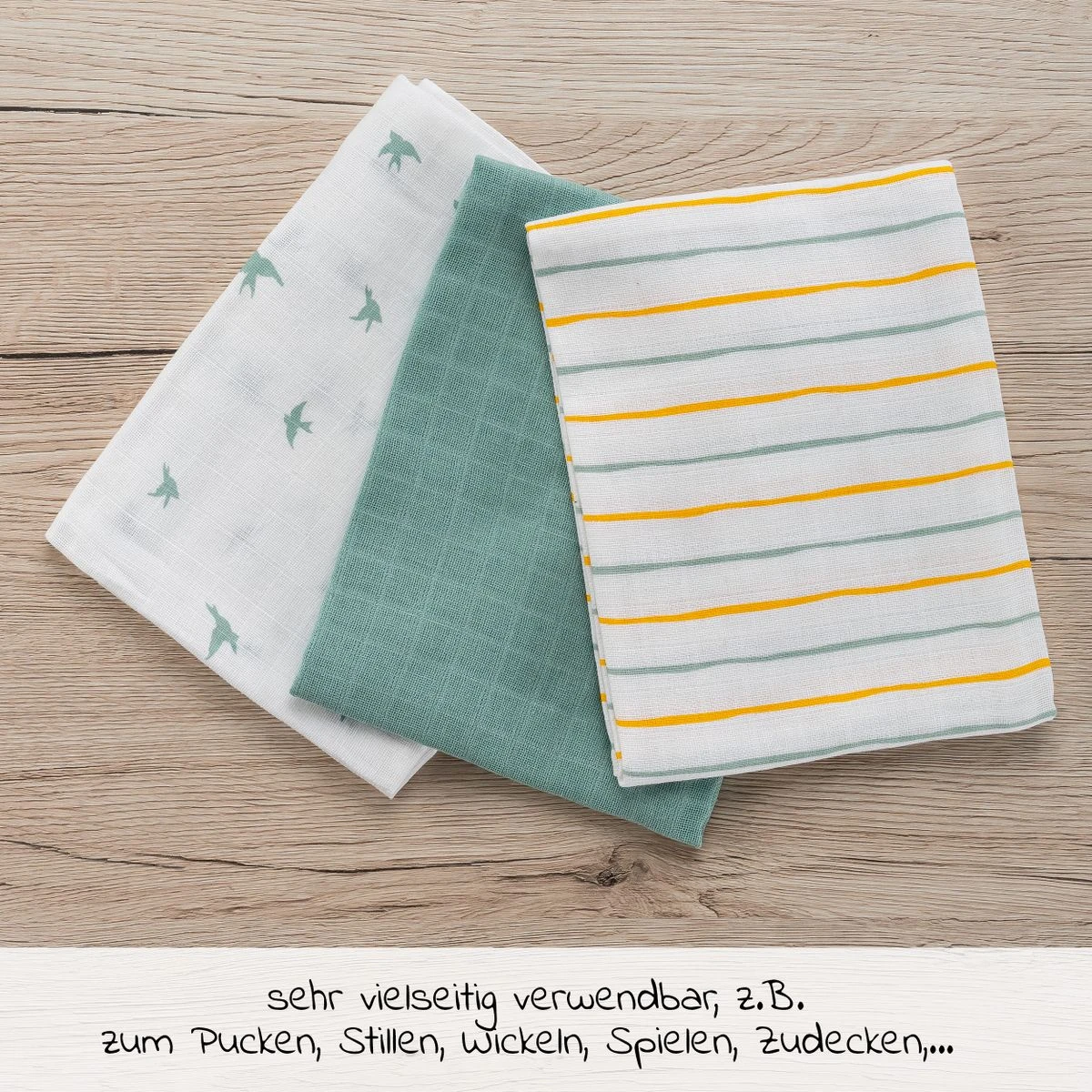 Mullwindeln / Mulltücher / Spucktücher OEKO-TEX® 5er Pack 70 x 70 cm - Gelb Grün Mullwindeln / Mulltücher / Spucktücher OEKO-TEX® 5er Pack 70 X 70 Cm - Gelb Grün -Baby Artikel laloona mullwindeln mulltucher spucktucher oeko tex 5er pack 70 x 70 cm gelb grun 51119 90831 d2