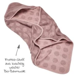 Baby Artikel -Baby Artikel leander kapuzen badetuch hoodie aus bio baumwolle organic wood rose 510804 67 d1