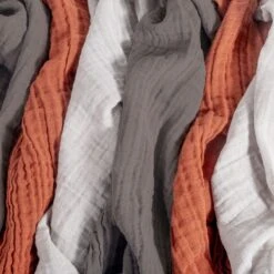 Mullwindel / Mulltuch 6er Pack 70 X 70 Cm - Terracotta / Beige / Mokka -Baby Artikel makian mullwindel mulltuch 6er pack 70 x 70 cm terracotta beige braun mcbt 6 d10