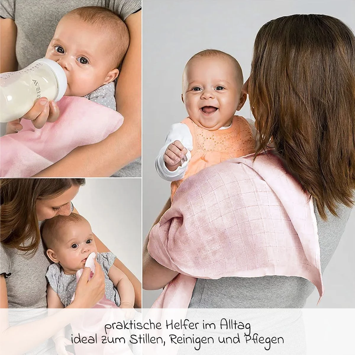 Mullwindel / Mulltuch 8er Pack 80 x 80 cm - Orchidee / Puder Mullwindel / Mulltuch 8er Pack 80 X 80 Cm - Orchidee / Puder -Baby Artikel makian mullwindel mulltuch 8er pack 80 x 80 cm orchidee puder zbp 8 d1