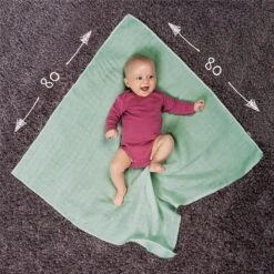 Mullwindel / Mulltuch 8er Pack 80 X 80 Cm - Patina / Mint -Baby Artikel makian mullwindel mulltuch 8er pack 80 x 80 cm patina mint mbp 8 d6