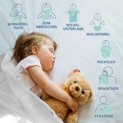 Mullwindeln / Mulltücher / Spucktücher - 10er Pack 80 X 80 Cm - Weiß -Baby Artikel makian mullwindeln mulltucher spucktucher 10er pack 80 x 80 cm weiss 020714hpb10 d4