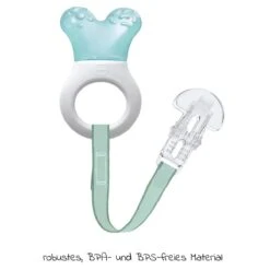 MAM Kühl-Beißring Mini Cooler & Clip - Türkis -Baby Artikel mam kuhl beissring mini cooler clip turkis 6681421122 d5