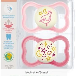 MAM Leucht-Schnuller 2er Pack Supreme Night - Silikon 6-16 M - Rosa 7 MAM Leucht-Schnuller 2er Pack Supreme Night - Silikon 6-16 M - Rosa -Baby Artikel mam leucht schnuller 2er pack supreme night silikon 6 16 m rosa 83856922 d5