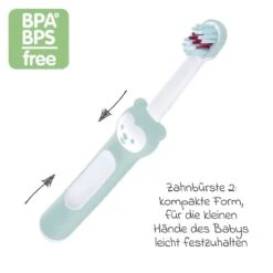 MAM Zahnbürsten-Set Mit Lern-Zahnbürste & Zahnbürste Für Babys - Mint 5 MAM Zahnbürsten-Set Mit Lern-Zahnbürste & Zahnbürste Für Babys - Mint -Baby Artikel mam zahnbursten set mit lern zahnburste zahnburste fur babys mint 7051371122 d3