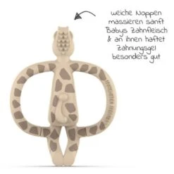 Matchstick Monkey 4-tlg. Starter-Set Zahnungshilfen - Beißring Mit Fingerzahnbürste - Giraffe - Beige 4 Matchstick Monkey 4-tlg. Starter-Set Zahnungshilfen - Beißring Mit Fingerzahnbürste - Giraffe - Beige -Baby Artikel matchstick monkey 4 tlg starter set zahnungshilfen beissring mit fingerzahnburste giraffe beige mm ssg g 001 d2
