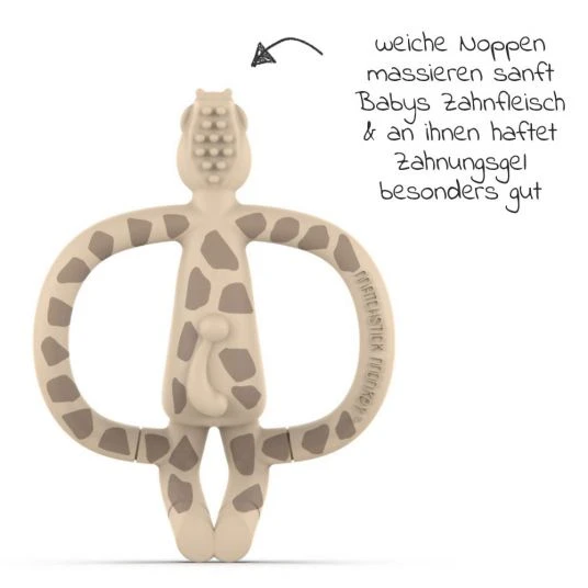 Matchstick Monkey 4-tlg. Starter-Set Zahnungshilfen - Beißring mit Fingerzahnbürste - Giraffe - Beige Matchstick Monkey 4-tlg. Starter-Set Zahnungshilfen - Beißring Mit Fingerzahnbürste - Giraffe - Beige -Baby Artikel matchstick monkey 4 tlg starter set zahnungshilfen beissring mit fingerzahnburste giraffe beige mm ssg g 001 d2