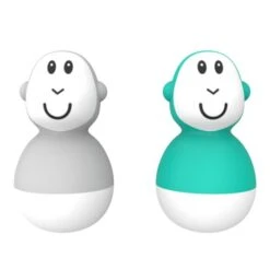 Matchstick Monkey Badespielzeug Wackelfigur 2er Pack - Affe - Grau & Grün