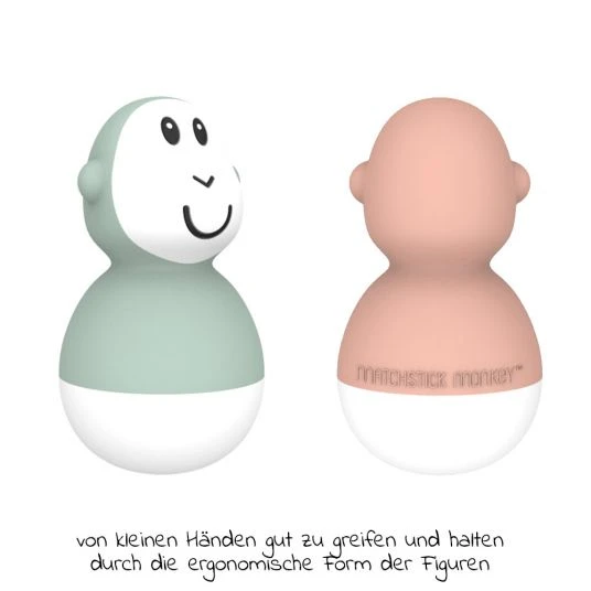 Matchstick Monkey Badespielzeug Wackelfigur 2er Pack - Affe - Mintgrün & Altrosa Matchstick Monkey Badespielzeug Wackelfigur 2er Pack - Affe - Mintgrün & Altrosa -Baby Artikel matchstick monkey badespielzeug wackelfigur 2er pack affe mintgrun altrosa mm b wb 004 d1