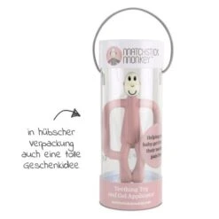 Matchstick Monkey Beißring Affe - Altrosa 5 Matchstick Monkey Beißring Affe - Altrosa -Baby Artikel matchstick monkey beissring affe altrosa mm t 010 d3