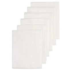 Mullwindel 6er Pack 60 X 60 Cm - Weiß