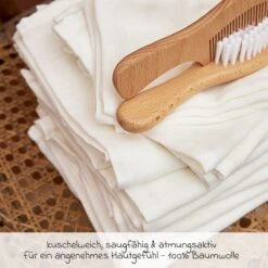 Mullwindel 6er Pack 60 X 60 Cm - Weiß -Baby Artikel meyco mullwindel 6er pack 60 x 60 cm weiss 152 000 27 09 m6 d2