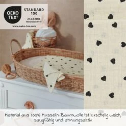 Mullwindel / Mulltuch / Pucktuch / Swaddle 2er Pack Musselin Pre-Washed 70 X 70 Cm - Sweet Heart - Soft Sand / Black -Baby Artikel meyco mullwindel mulltuch pucktuch swaddle 2er pack musselin pre washed 70 x 70 cm sweet heart soft sand black 152 228 ct 04 m2 d2