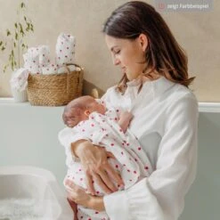 Mullwindel / Mulltuch / Pucktuch / Swaddle 2er Pack Musselin Pre-Washed 70 X 70 Cm - Sweet Heart - Soft Sand / Black -Baby Artikel meyco mullwindel mulltuch pucktuch swaddle 2er pack musselin pre washed 70 x 70 cm sweet heart soft sand black 152 228 ct 04 m2 d3