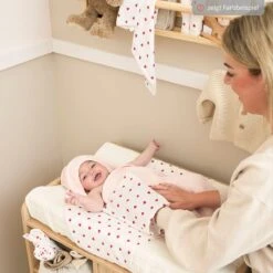 Mullwindel / Mulltuch / Pucktuch / Swaddle 2er Pack Musselin Pre-Washed 70 X 70 Cm - Sweet Heart - Soft Sand / Black -Baby Artikel meyco mullwindel mulltuch pucktuch swaddle 2er pack musselin pre washed 70 x 70 cm sweet heart soft sand black 152 228 ct 04 m2 d4