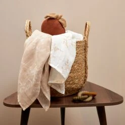 Mullwindel / Mulltuch / Pucktuch / Swaddle 3er Pack Musselin 70 X 70 Cm - Branches - Sand -Baby Artikel meyco mullwindel mulltuch pucktuch swaddle 3er pack musselin 70 x 70 cm branches sand 452068 d3