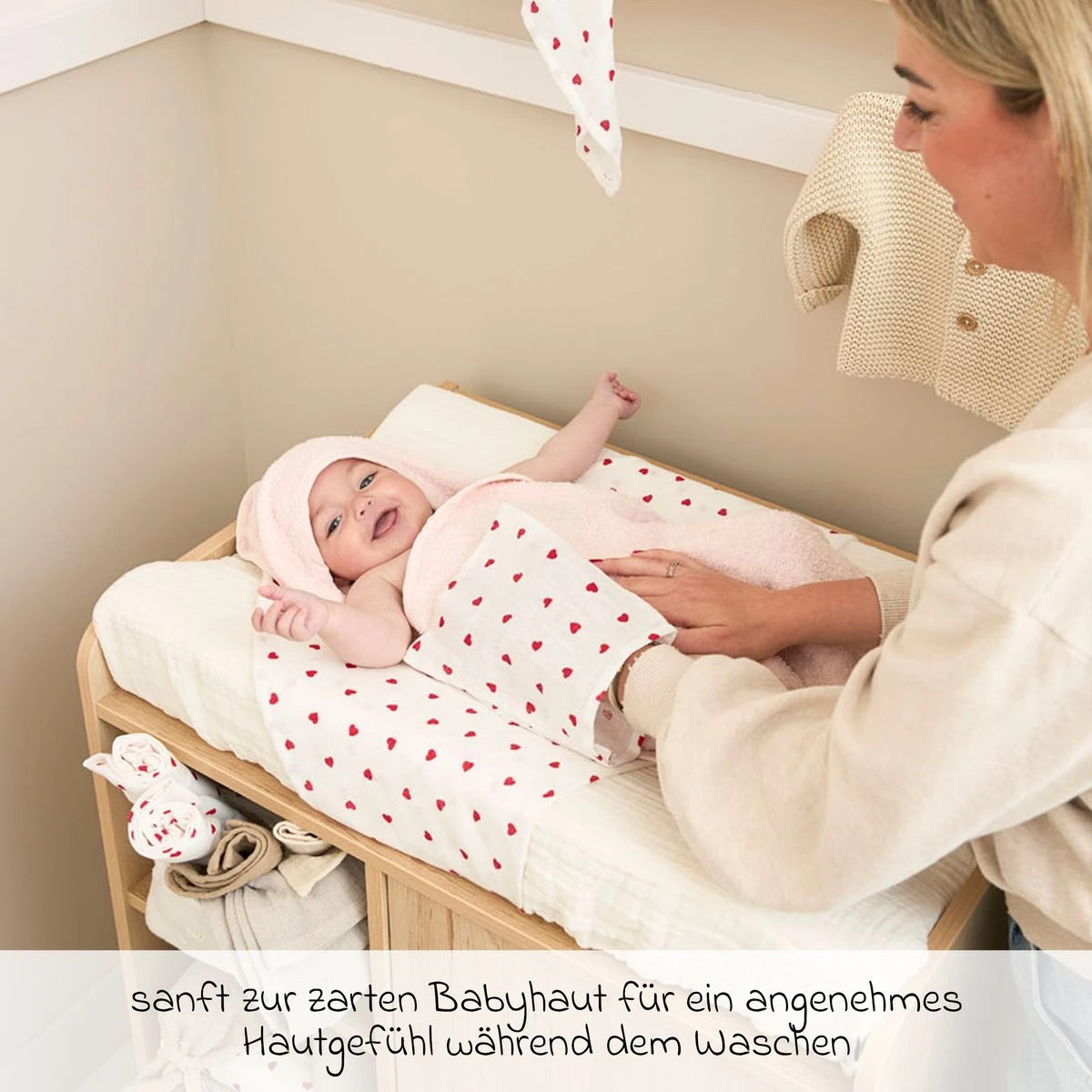 Starter Set 9-tlg. Mulltücher - Sweet Heart Starter Set 9-tlg. Mulltücher - Sweet Heart -Baby Artikel meyco starter set 9 tlg mulltucher sweet heart 199 225 69 08 m9 d2