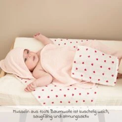 Starter Set 9-tlg. Mulltücher - Sweet Heart 5 Starter Set 9-tlg. Mulltücher - Sweet Heart -Baby Artikel meyco starter set 9 tlg mulltucher sweet heart 199 225 69 08 m9 d3