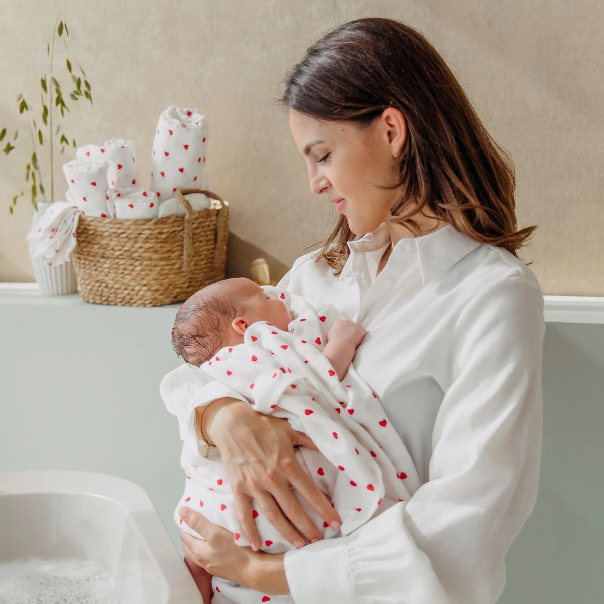 Starter Set 9-tlg. Mulltücher - Sweet Heart Starter Set 9-tlg. Mulltücher - Sweet Heart -Baby Artikel meyco starter set 9 tlg mulltucher sweet heart 199 225 69 08 m9 d4