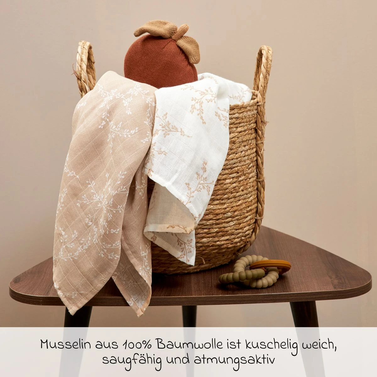 Starter Set 9-tlg. Musselin - Branches - Sand Starter Set 9-tlg. Musselin - Branches - Sand -Baby Artikel meyco starter set 9 tlg musselin branches sand 450368 d3