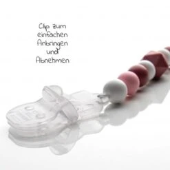 MiaMia 6-tlg. Schnuller-Set - 2x Nuk Disney Trendline Silikon-Schnuller + 2x Schnullerkette + 2x Schnullerbox - Beere Grau -Baby Artikel miamia schnuller set silikon mit schnullerkette und aufbewahrungsbox beere grau set 486 d4