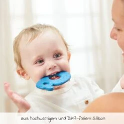 NATTOU Silikon-Beißring - Wal - Infinity Blue -Baby Artikel nattou silikon beissring wal infinity blue 875370 d2