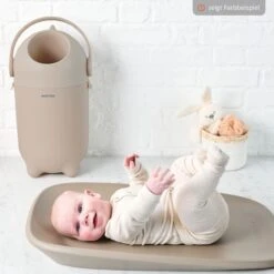 NATTOU Wickel-Set Mit Wickelunterlage Softy & Windeleimer Dropy - Grau Weiß -Baby Artikel nattou wickel set mit wickelunterlage softy windeleimer dropy grau weiss set 1349 d13