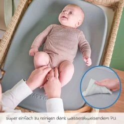 NATTOU Wickel-Set Mit Wickelunterlage Softy & Windeleimer Dropy - Grau Weiß -Baby Artikel nattou wickel set mit wickelunterlage softy windeleimer dropy grau weiss set 1349 d6