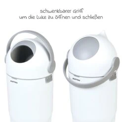 NATTOU Windeleimer Dropy - Weiß Grau -Baby Artikel nattou windeleimer dropy weiss grau 150002 d3