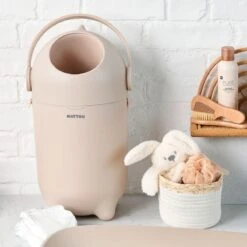 NATTOU Windeleimer Dropy - Weiß Grau -Baby Artikel nattou windeleimer dropy weiss grau 150002 d6