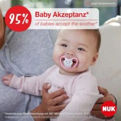 NUK Leucht-Schnuller 2er Pack Space Night - Silikon 0-6 M - Löwe / Nachthimmel -Baby Artikel nuk leucht schnuller 2er pack space night silikon 0 6 m lowe nachthimmel 10175329 d5